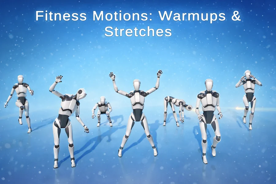 Fitness Motions: Warmups & Stretches cover art